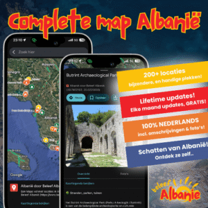 Albanië Google Maps (200+ locaties, lifetime updates!)